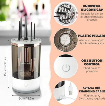 Automatic Makeup Brush Cleaner