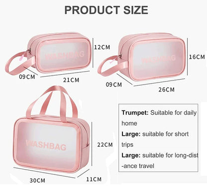 Travel Cosmetic Bag (Set of 3)